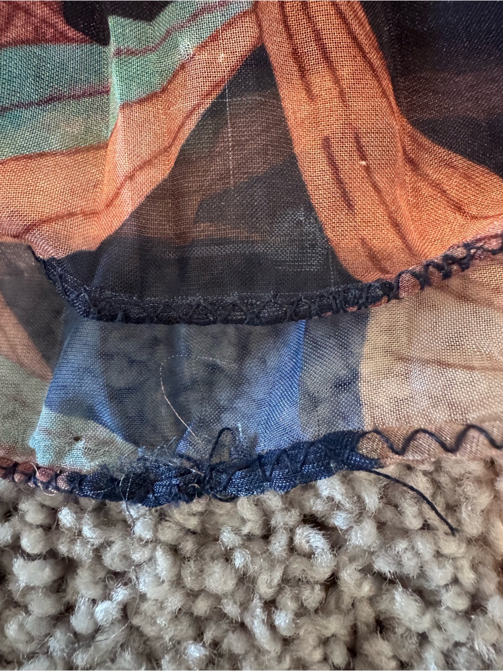 Lightweight navy blue lehenga - Picture 6 of 15